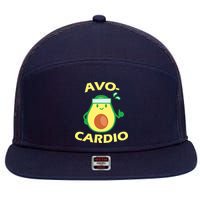 Avo-Cardio Avocado Cardio 7 Panel Mesh Trucker Snapback Hat