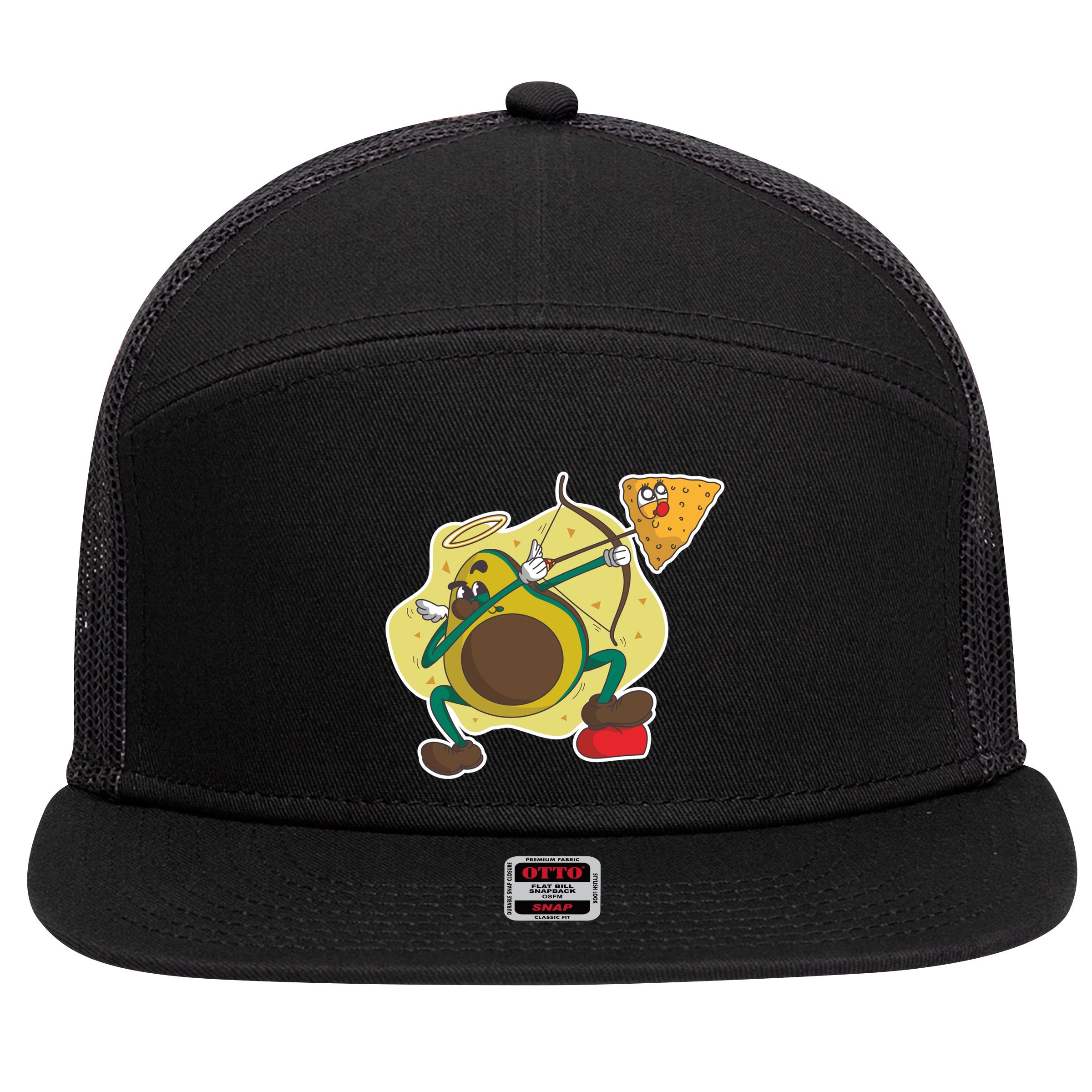 Avocado Cupid 7 Panel Mesh Trucker Snapback Hat
