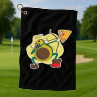 Avocado Cupid Golf Towel