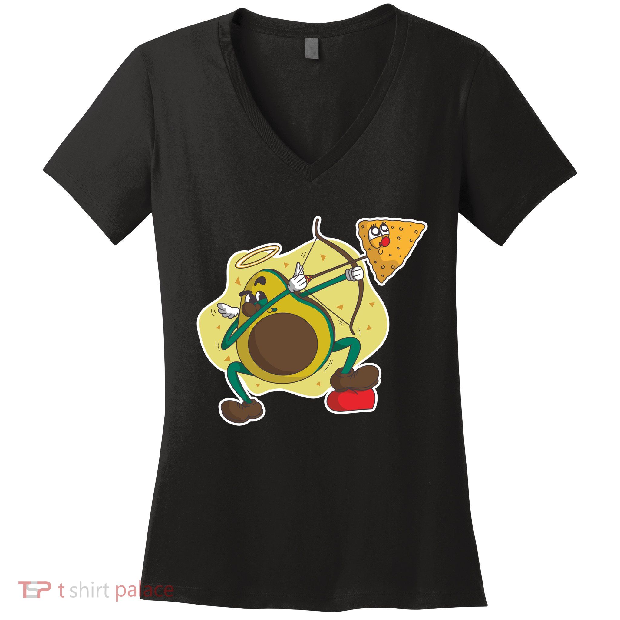 Avocado Cupid Women's V-Neck T-Shirt