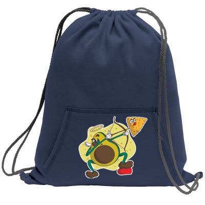 Avocado Cupid Sweatshirt Cinch Pack Bag