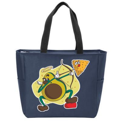 Avocado Cupid Zip Tote Bag