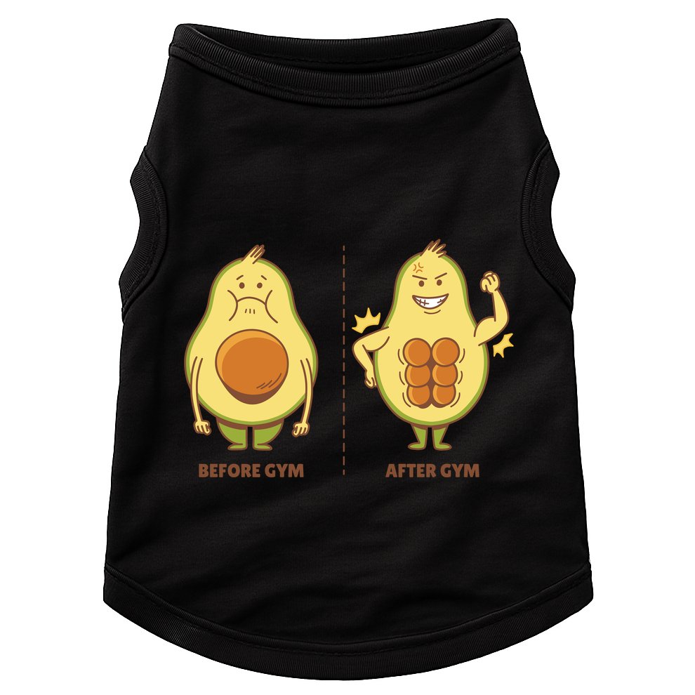 Avocado Gym Abs Doggie Tank