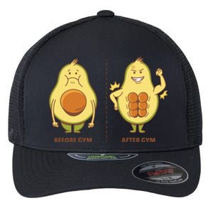 Avocado Gym Abs Flexfit Unipanel Trucker Cap