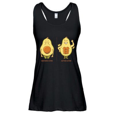 Avocado Gym Abs Ladies Essential Flowy Tank
