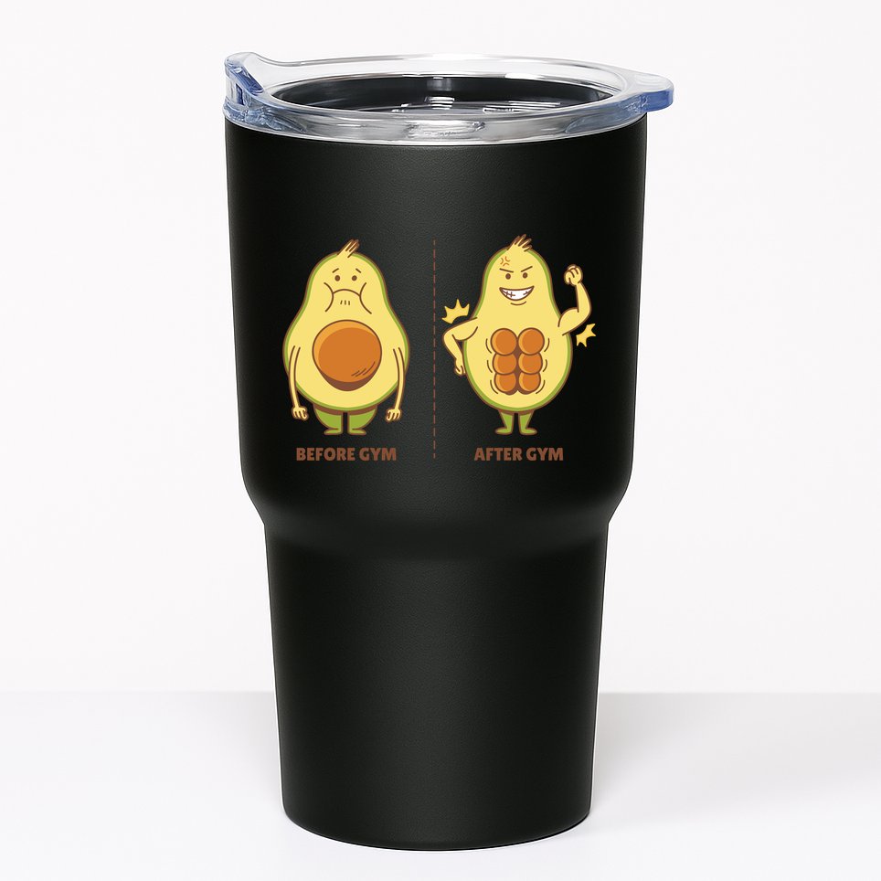 Avocado Gym Abs Tumbler
