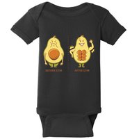 Avocado Gym Abs Baby Bodysuit