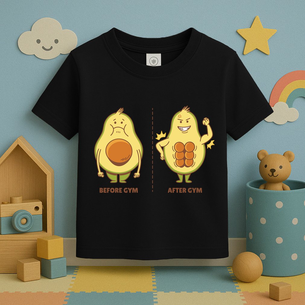 Avocado Gym Abs Toddler T-Shirt