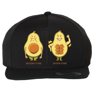 Avocado Gym Abs Wool Snapback Cap