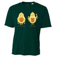 Avocado Gym Abs Cooling Performance Crew T-Shirt