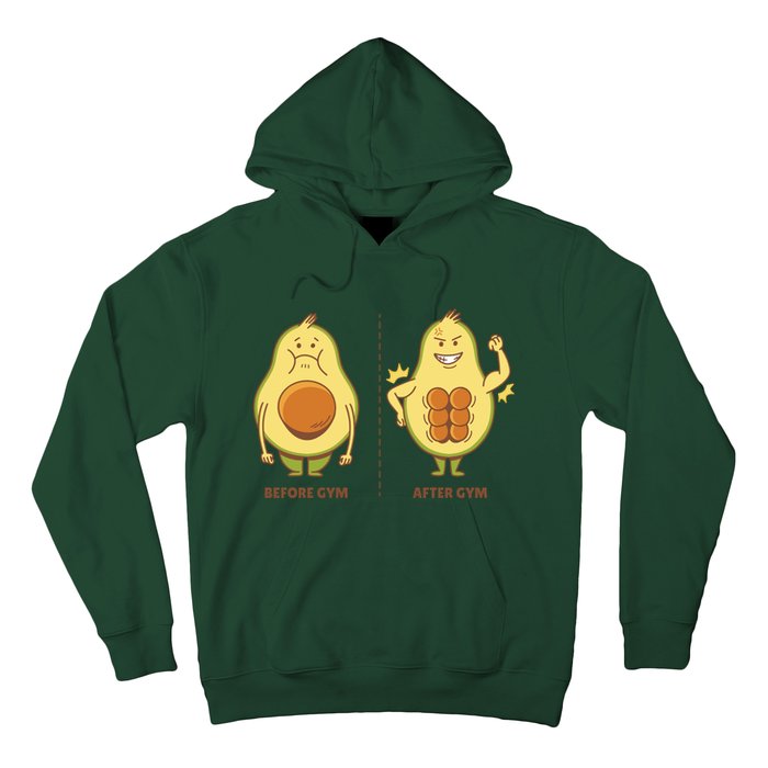 Avocado Gym Abs Hoodie