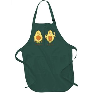 Avocado Gym Abs Full-Length Apron With Pockets