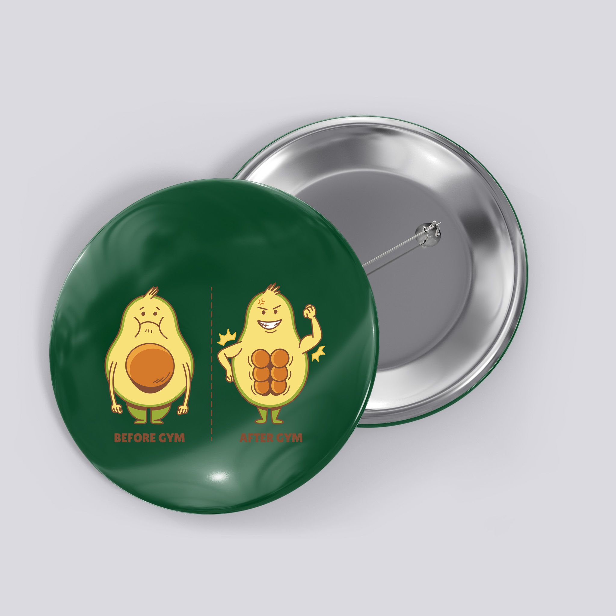 Avocado Gym Abs Button