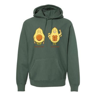 Avocado Gym Abs Premium Hoodie