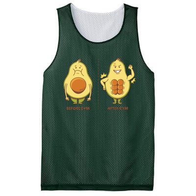 Avocado Gym Abs Mesh Reversible Basketball Jersey Tank