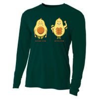 Avocado Gym Abs Cooling Performance Long Sleeve Crew