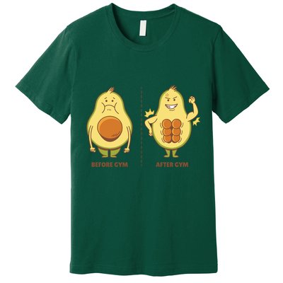 Avocado Gym Abs Premium T-Shirt
