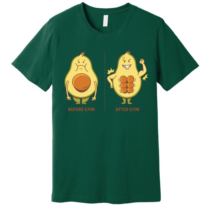 Avocado Gym Abs Premium T-Shirt