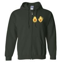 Avocado Gym Abs Full Zip Hoodie