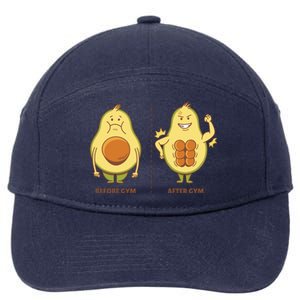 Avocado Gym Abs 7-Panel Snapback Hat