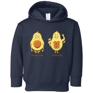 Avocado Gym Abs Toddler Hoodie