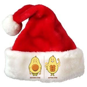 Avocado Gym Abs Premium Christmas Santa Hat