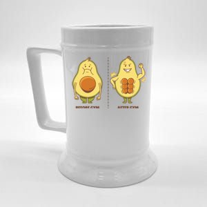 Avocado Gym Abs Beer Stein