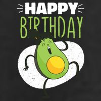 Avocado Happy Birthday Adult Drive Performance Visor