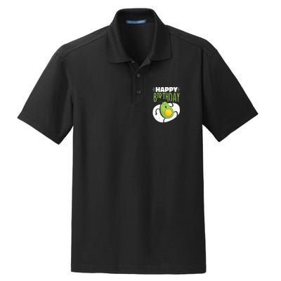 Avocado Happy Birthday Dry Zone Grid Polo