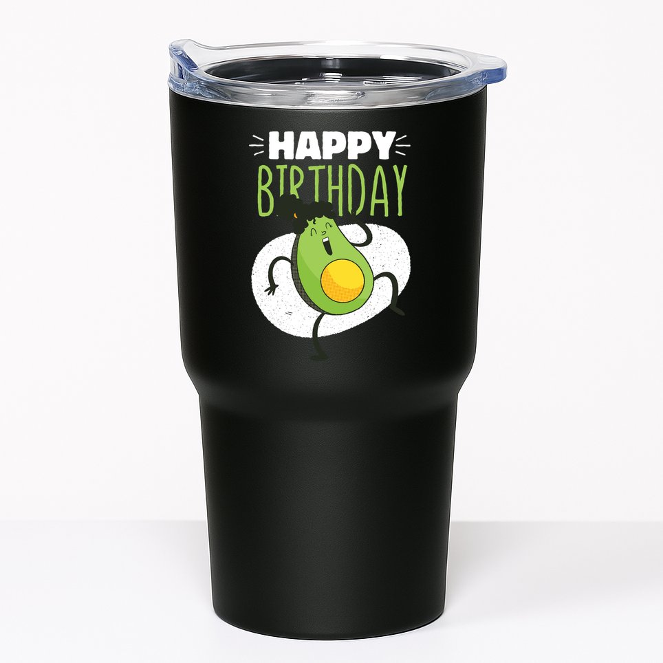 Avocado Happy Birthday Tumbler