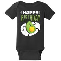 Avocado Happy Birthday Baby Bodysuit