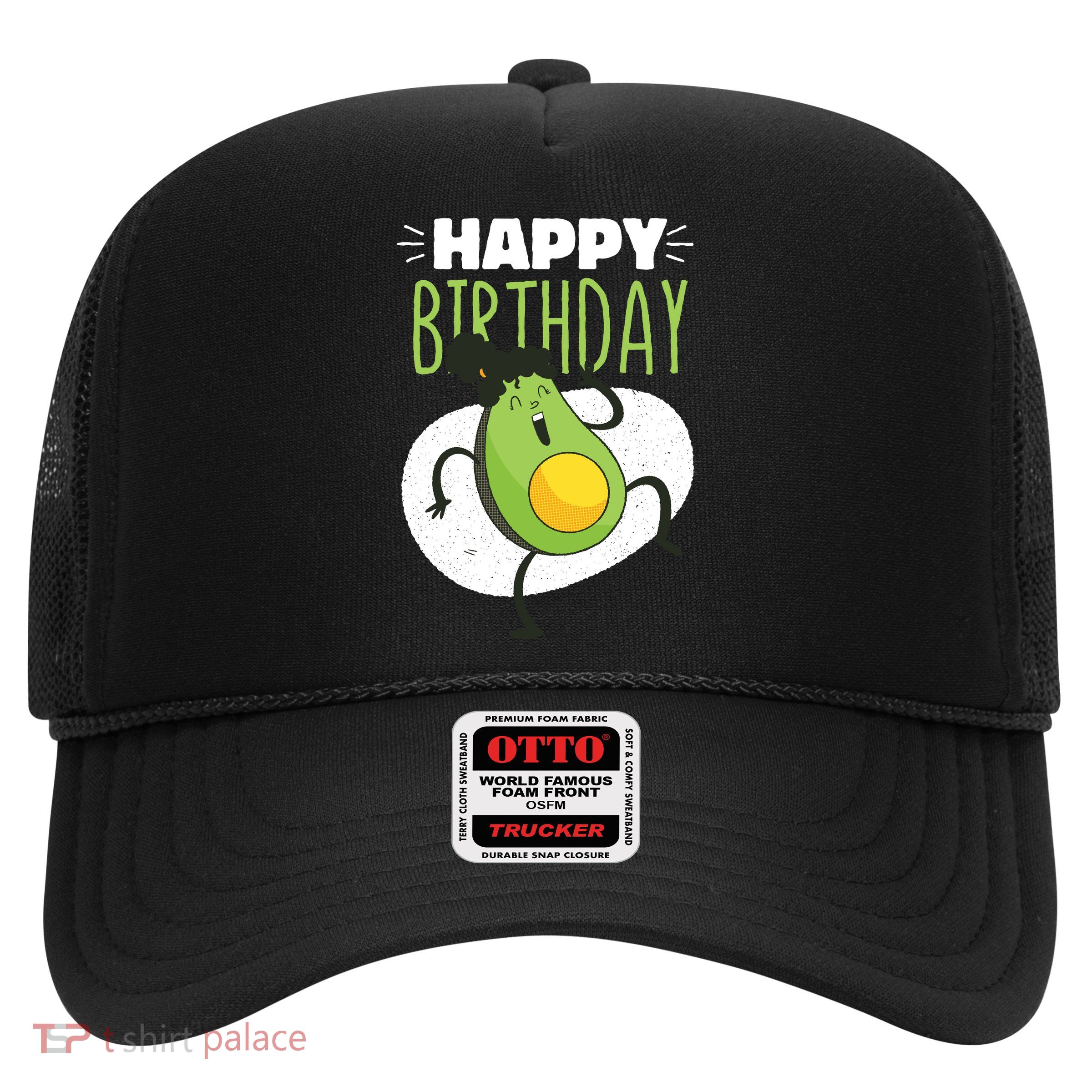 Avocado Happy Birthday Trucker Hat