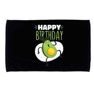 Avocado Happy Birthday Microfiber Hand Towel