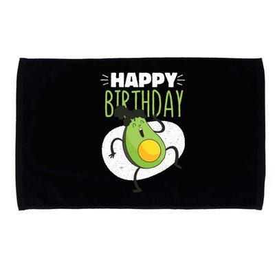 Avocado Happy Birthday Microfiber Hand Towel