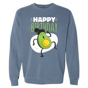 Avocado Happy Birthday Garment-Dyed Sweatshirt