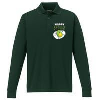 Avocado Happy Birthday Performance Long Sleeve Polo