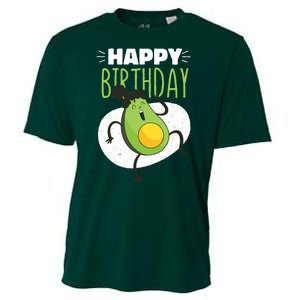 Avocado Happy Birthday Cooling Performance Crew T-Shirt