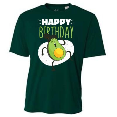 Avocado Happy Birthday Cooling Performance Crew T-Shirt