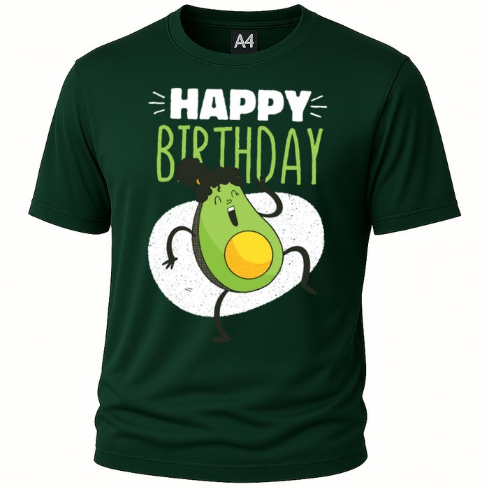 Avocado Happy Birthday Cooling Performance Crew T-Shirt