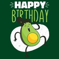 Avocado Happy Birthday Cooling Performance Crew T-Shirt