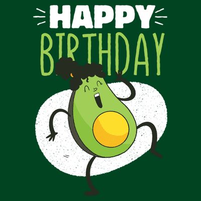 Avocado Happy Birthday T-Shirt