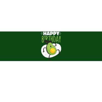 Avocado Happy Birthday Bumper Sticker