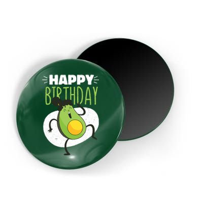 Avocado Happy Birthday Magnet