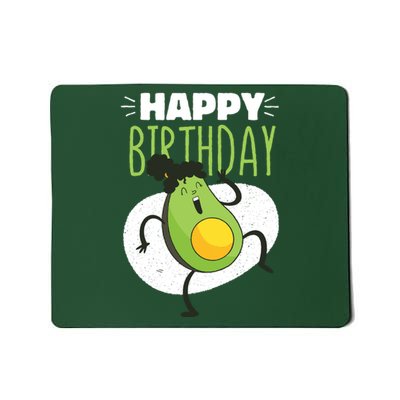 Avocado Happy Birthday Mousepad