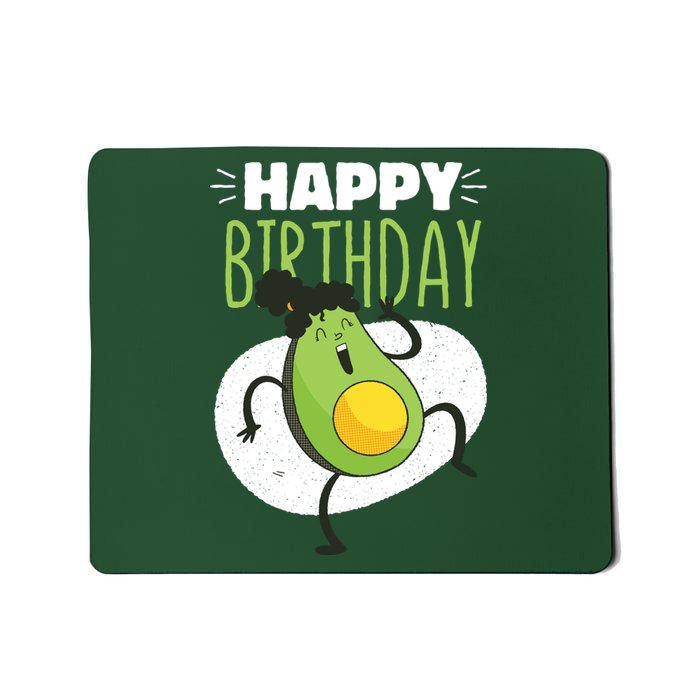 Avocado Happy Birthday Mousepad