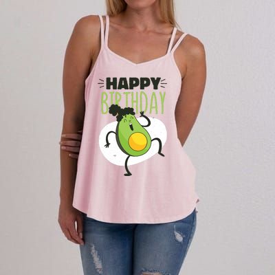 Avocado Happy Birthday Women's Strappy Tank