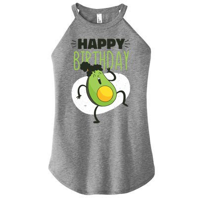 Avocado Happy Birthday Women's Perfect Tri Rocker Tank