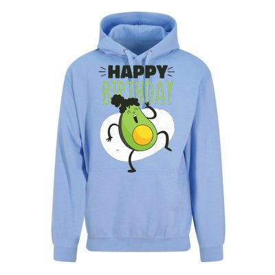 Avocado Happy Birthday Unisex Surf Hoodie