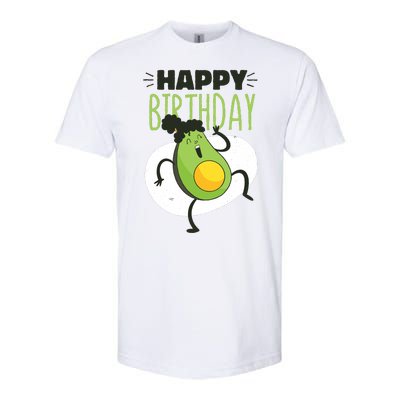 Avocado Happy Birthday Softstyle® CVC T-Shirt