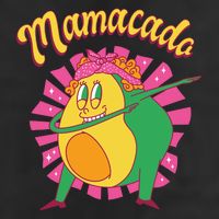 Avocado Mama 7 Panel Mesh Trucker Snapback Hat